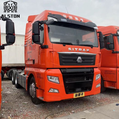 Camion Sitrak d'occasion de 480 chevaux, camion tracteur d'occasion 6x4 avec transmission manuelle
