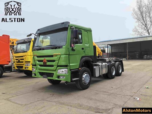 Utilisé HOWO 6x4 371HP camion tracteur Nigéria 1 000L réservoir de carburant