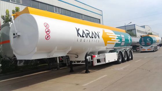 45000 litres réservoir de carburant semi-remorque Suspension mécanique
