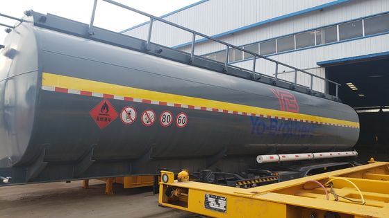 Semi-remorque citerne à carburant tri-essieux de 40000 à 45000 litres