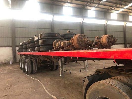 CIMC 3 essieux semi-remorque à plat utilisée