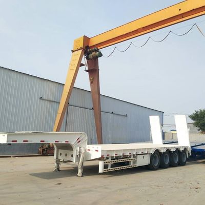 50 tonnes de semi-remorque à lit bas, capacité de charge supérieure