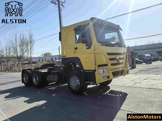 Camion tracteur Sinotruk Howo 6x4 375HP d'occasion à vendre en Angola (LHD 10 roues)