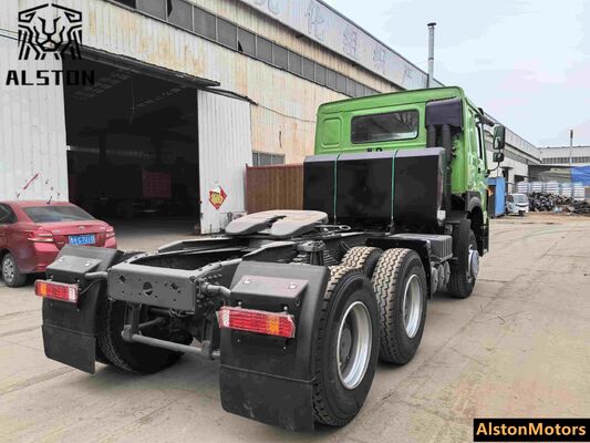 Utilisé HOWO 6x4 371HP camion tracteur Nigéria 1 000L réservoir de carburant