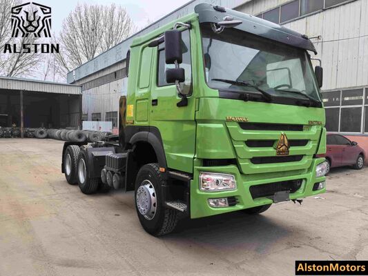 Utilisé HOWO 6x4 371HP camion tracteur Nigéria 1 000L réservoir de carburant