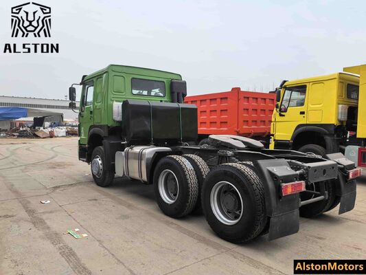 Utilisé HOWO 6x4 371HP camion tracteur Nigéria 1 000L réservoir de carburant