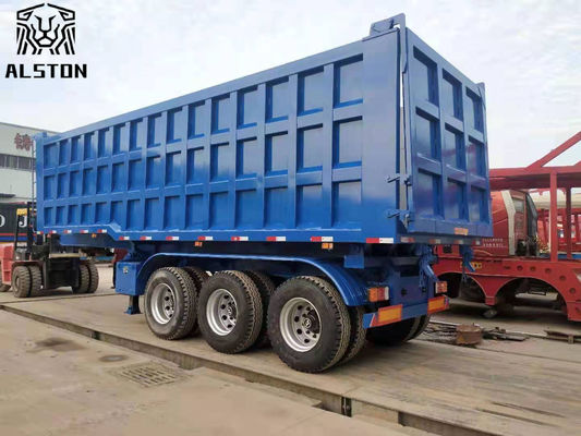 Remorques bennes hydrauliques à triple essieu de 40 tonnes