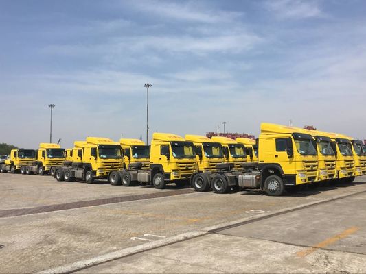 Les sièges neufs, 6x4, les camions à tracteur Howo, jaune, les camions à tracteur Howo.