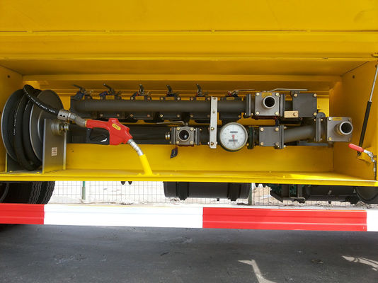 Camion pétrolier à carburant diesel jaune 371HP 6X4 20000L