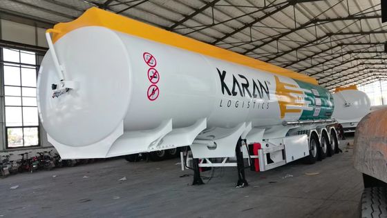 45000 litres réservoir de carburant semi-remorque Suspension mécanique