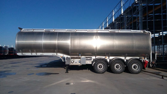 Trailer de réservoir de carburant diesel en acier inoxydable