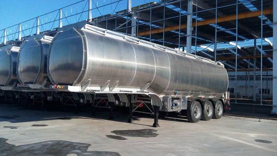 Trailer de réservoir de carburant diesel en acier inoxydable
