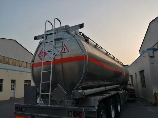 Acier inoxydable 42000 litres réservoir diesel remorque 3 essieux