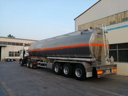 Acier inoxydable 42000 litres réservoir diesel remorque 3 essieux