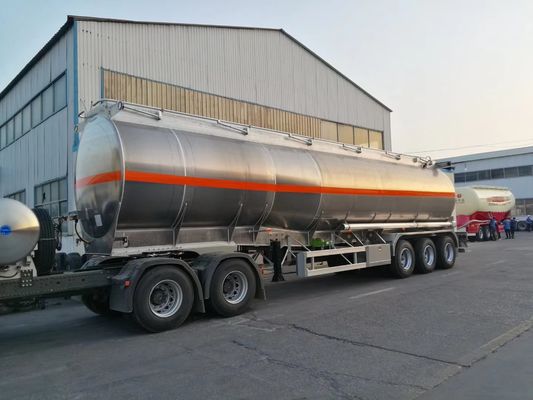 Acier inoxydable 42000 litres réservoir diesel remorque 3 essieux