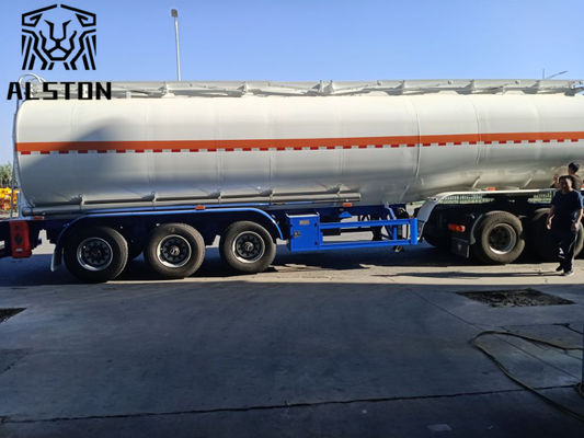 Semi-remorque citerne à carburant en aluminium