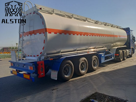 Semi-remorque citerne à carburant en aluminium