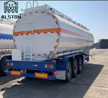 Semi-remorque citerne à carburant en aluminium