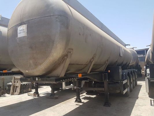 42m3 pétrolier semi-remorque, 3 axes en acier inoxydable