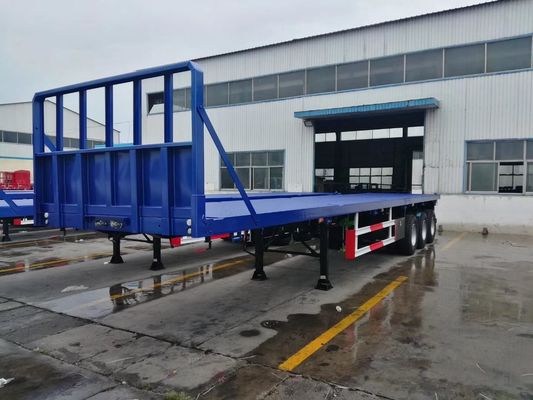 Trailers à plat d'acier d'occasion 40 pieds 3 essieux 40 tonnes