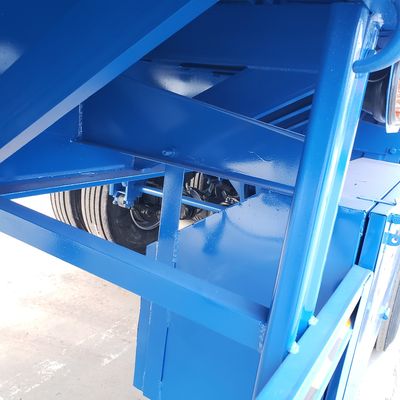 40 pieds 60 tonnes remorques semi-remorques plateaux d'occasion à trois essieux à vendre