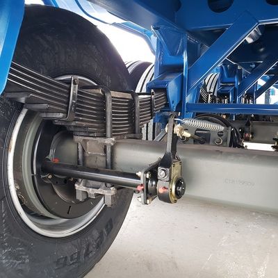 40 pieds 60 tonnes remorques semi-remorques plateaux d'occasion à trois essieux à vendre