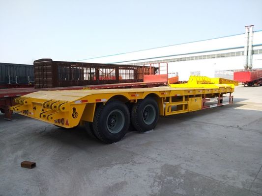 45 tonnes 2 essieux Heavy Duty Low Bed Trailer Suspension mécanique