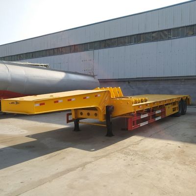 45 tonnes 2 essieux Heavy Duty Low Bed Trailer Suspension mécanique