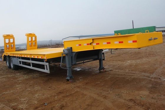 45 tonnes 2 essieux Heavy Duty Low Bed Trailer Suspension mécanique