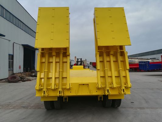 2 3 4 remorque hydraulique basse capacité à essieu pour le transport par bulldozer