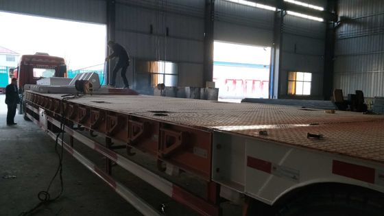 Semi-remorque à roues basses à 4 essieux