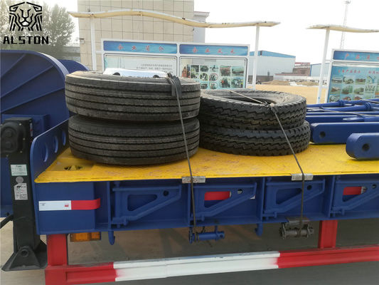 Semi-remorque basse de 100 tonnes, à 4 essieux à col de poule