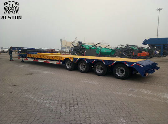 Semi-remorque basse de 100 tonnes, à 4 essieux à col de poule