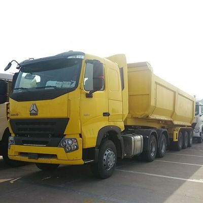 Remorque benne basculante à trois essieux pour le transport de sable 40 tonnes 50 tonnes