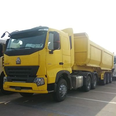 Remorque benne basculante à trois essieux pour le transport de sable 40 tonnes 50 tonnes