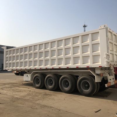 60T 80T remorques arrière, 4 essieux remorque arrière 35m3 40m3