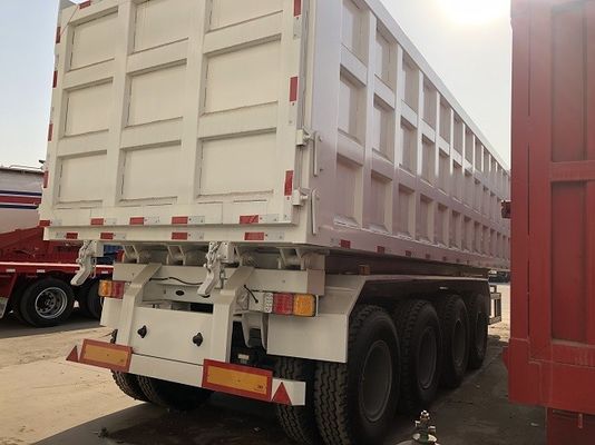 60T 80T remorques arrière, 4 essieux remorque arrière 35m3 40m3