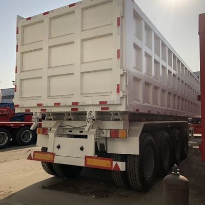 60T 80T remorques arrière, 4 essieux remorque arrière 35m3 40m3