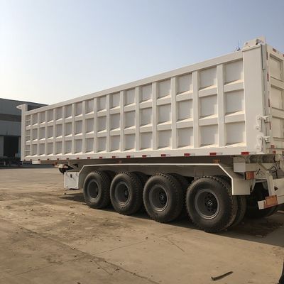 60T 80T remorques arrière, 4 essieux remorque arrière 35m3 40m3