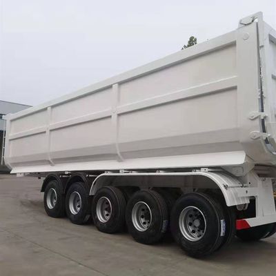 Semi-remorque à 5 essieux pour la construction routière