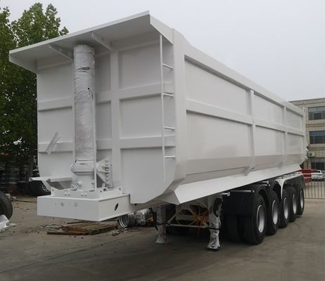 Semi-remorque benne 5 essieux 80T à suspension mécanique