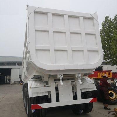 Semi-remorque benne 5 essieux 80T à suspension mécanique