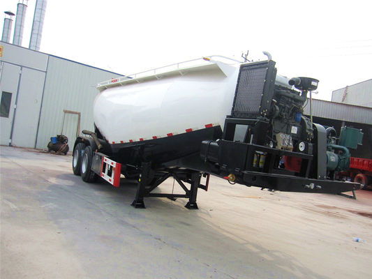Remorque à ciment en vrac en alliage d'aluminium, remorque-citerne à ciment en vrac de 60 tonnes