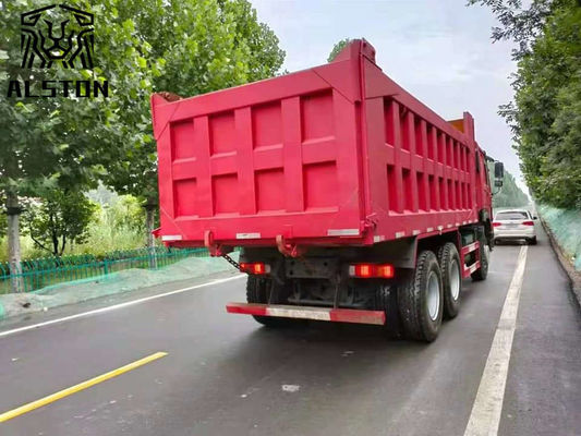 Boîte utilisée Howo 6x4 camion à bascule 371HP 18.6M3 Avec 12.00R20 pneu