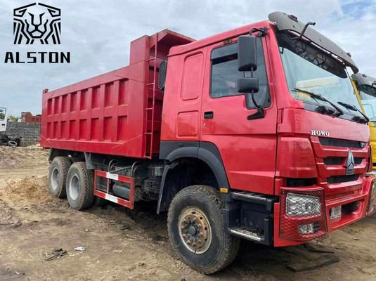 Boîte utilisée Howo 6x4 camion à bascule 371HP 18.6M3 Avec 12.00R20 pneu